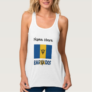 Barbados Barbadianische Flagge Personalisiert  Tank Top