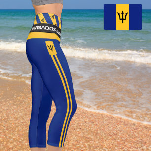 Barbados & Barbados Flag Mode, Fitness, Sport Capri Leggings