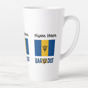 Barbadós Barbaren-Flagge Personalisiert  Milchtasse