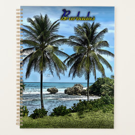 Barbados Beach Palm Trees Planer