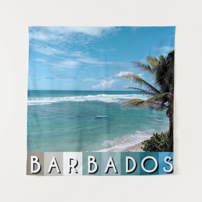 Barbados Beach Wandteppich (Vorderseite)
