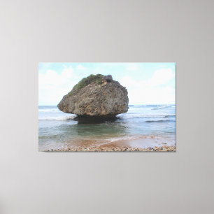 Barbados Big Rock in Bathsheba Canvas Print Leinwanddruck