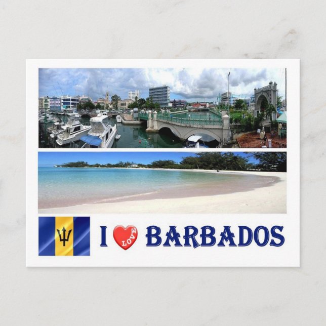 Barbados - Bridgetown - I Liebe - Postkarte (Vorderseite)