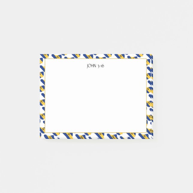BARBADOS Christliche Schrift Post-it Klebezettel (Vorderseite)