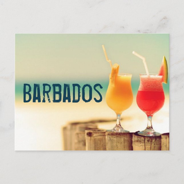 Barbados Cocktails Postkarte (Vorderseite)