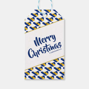 BARBADOS Custom Merry Christmas Bible Scripture Geschenkanhänger