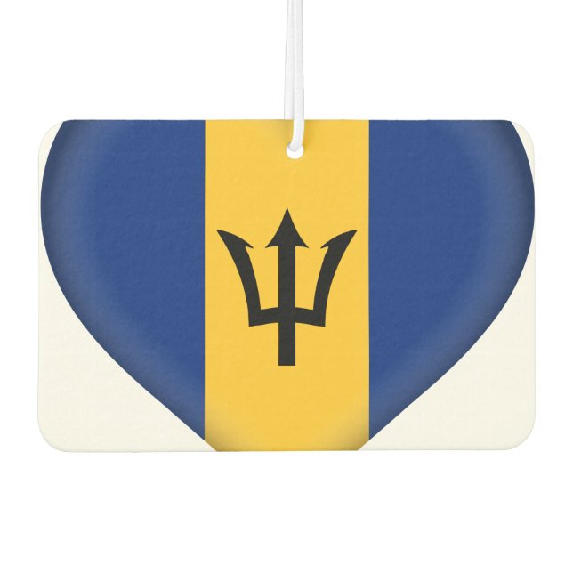 Barbados Flag Autolufterfrischer (Vorderseite)
