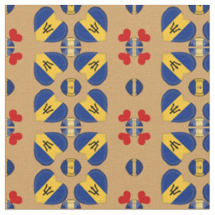 Barbados Flag & Barbados Herbstmode Stoff