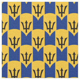 Barbados Flag & Barbados Trendy Fabric /mode Stoff