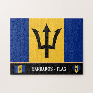 Barbados Flag & Barbadosan Land / Barbados