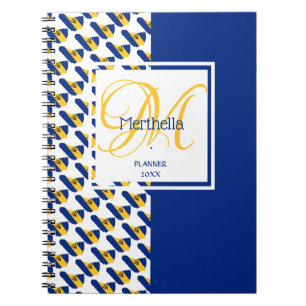 BARBADOS Flag Benutzerdefiniertes Monogramm Name h Notizblock