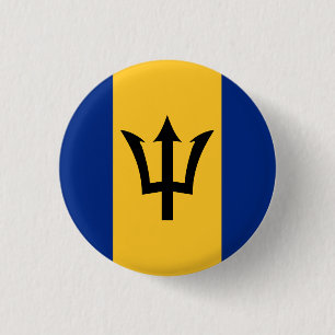 Barbados Flag Button