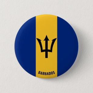 Barbados Flag Charming Patriotic Button
