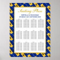 BARBADOS FLAG Custom Wedding 120 Sitzplan