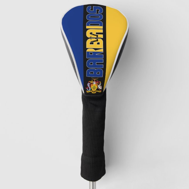Barbados Flag Gorgeous Patriotic Golf Headcover (Vorderseite)