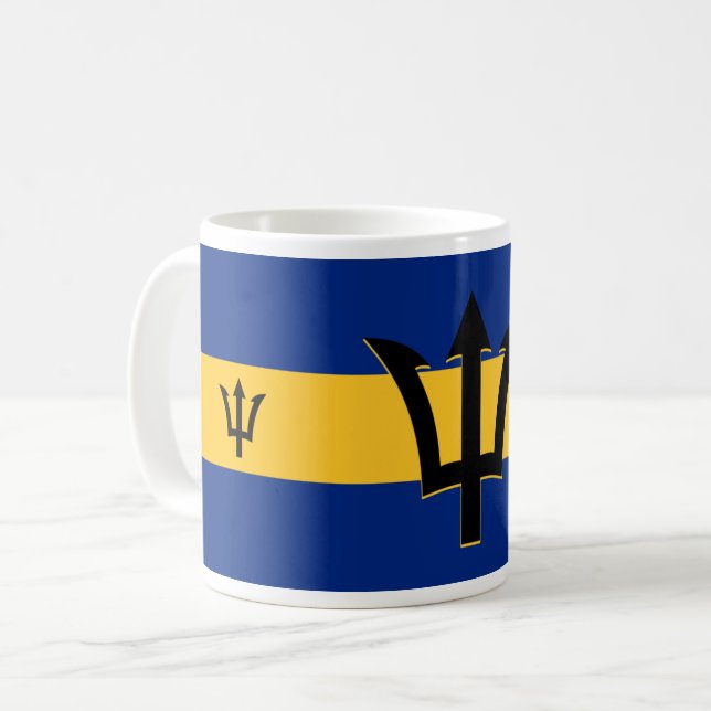Barbados Flag Kaffeetasse (Vorderseite Links)