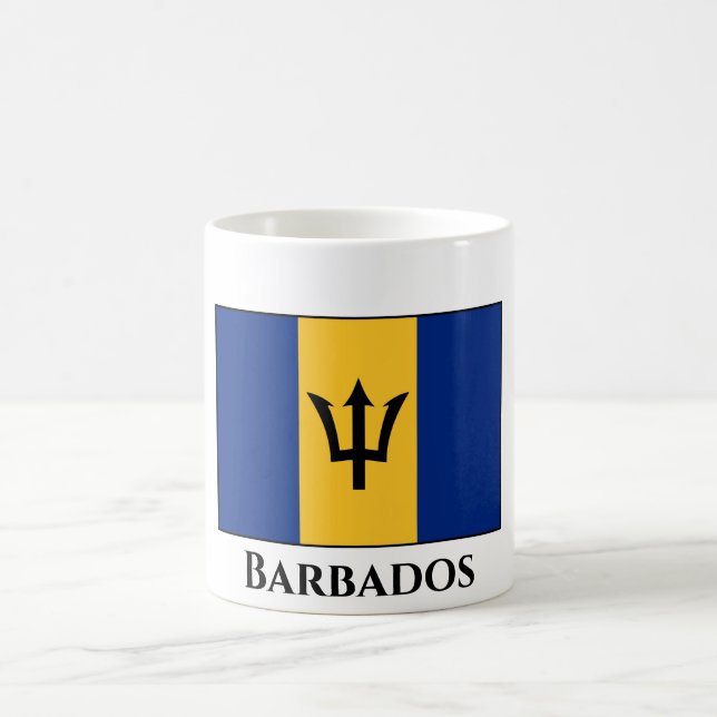 Barbados Flag Kaffeetasse (Mittel)