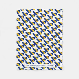 Barbados Flag   LIEBE BEDECKT SIN   Christlich Fleecedecke