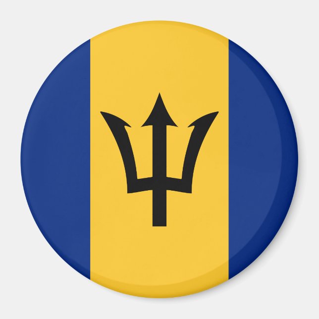 Barbados Flag Magnet (Vorne)