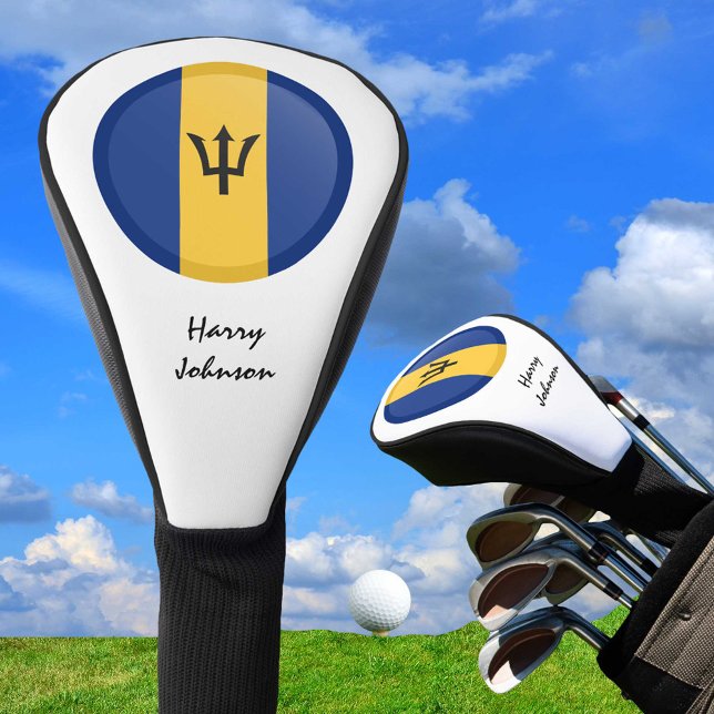 Barbados Flag & Mit Monogramm Golf Clubs Covers Golf Headcover (Von Creator hochgeladen)