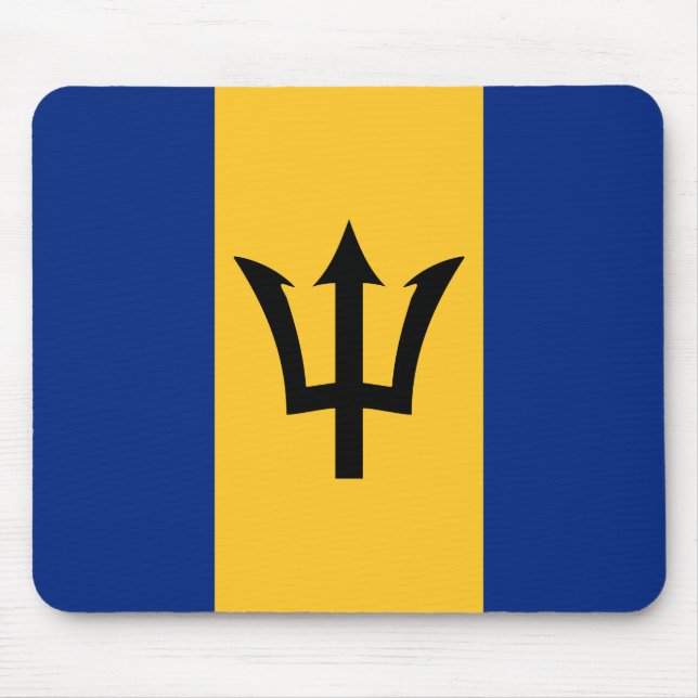 Barbados Flag Mousepad (Vorne)