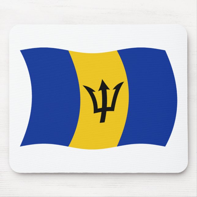 Barbados Flag Mousepad (Vorne)