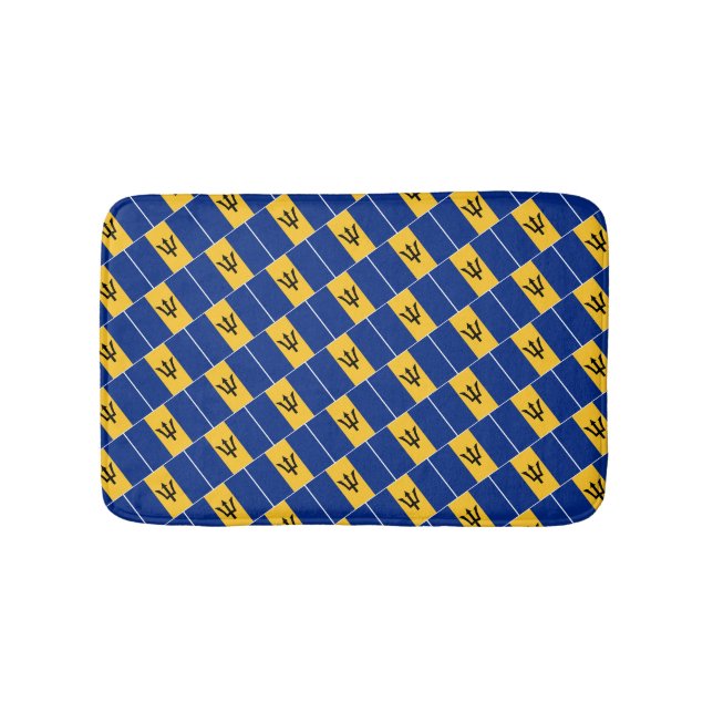 BARBADOS FLAG Patriotic Barbadian Badematte (Vorderseite)