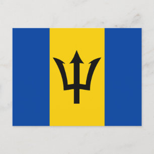 Barbados Flag Postkarte