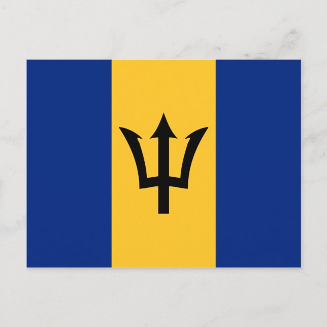 Barbados Flag Postkarte (Vorderseite)