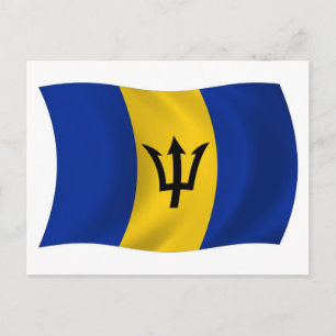 Barbados Flag Postkarte