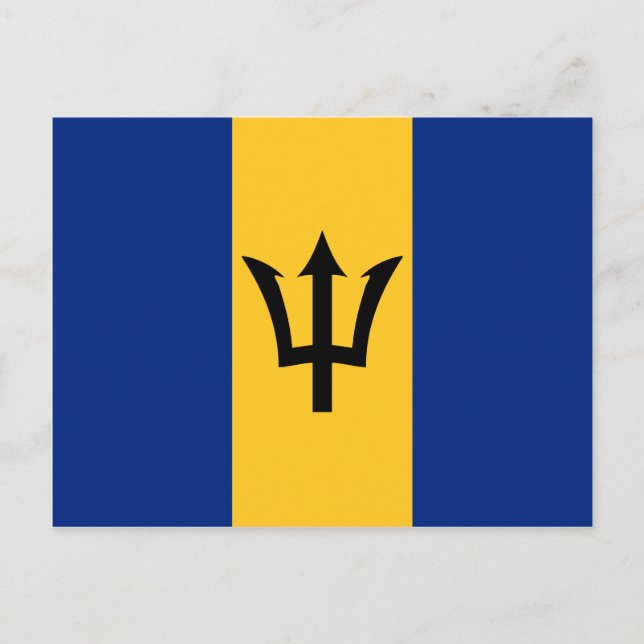 Barbados Flag Postkarte (Vorderseite)