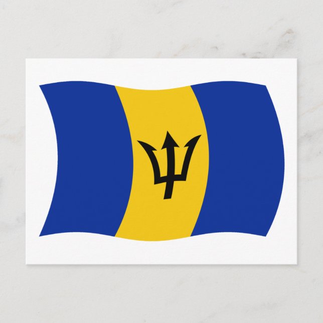 Barbados Flag Postkarte (Vorderseite)