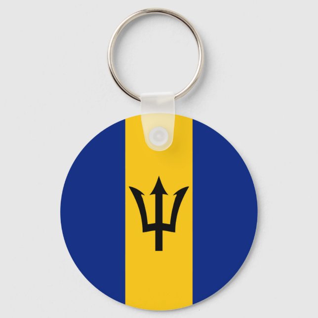 Barbados Flag Schlüsselanhänger (Vorderseite)