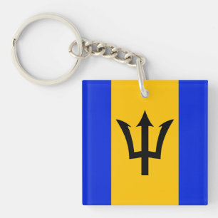 Barbados Flag Schlüsselanhänger