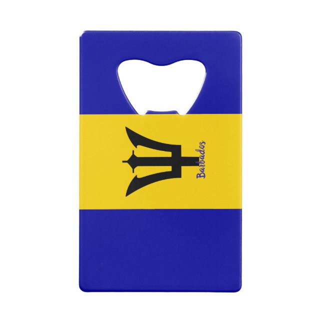 Barbados Flag Schlüsselanhänger Flaschenöffner (Rückseite)
