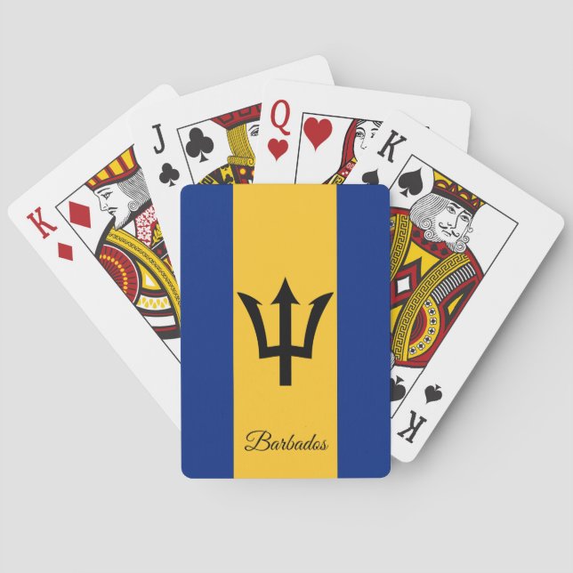 Barbados Flag Spiele, Barbados Spielkarten (Rückseite)