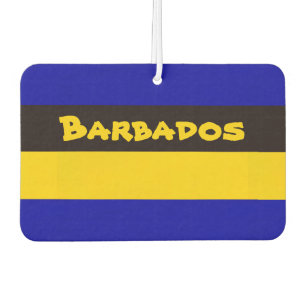 Barbados Flag Stripfarben Autolufterfrischer