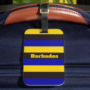 Barbados Flag Stripfarben Gepäckanhänger