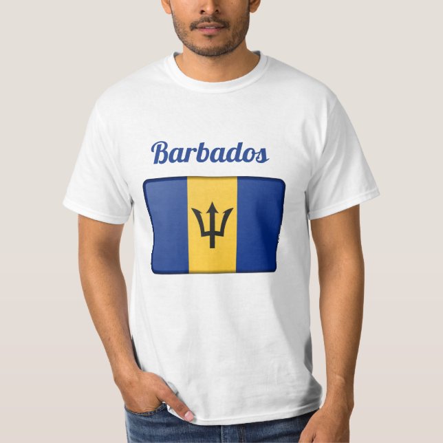 Barbados Flag T - Shirt (Vorderseite)