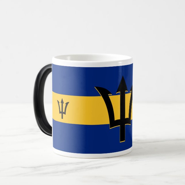 Barbados Flag Verwandlungstasse (Vorderseite Links)