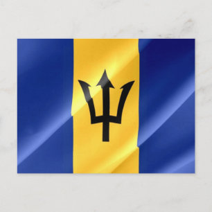 Barbados - Flag Wave - Postkarte