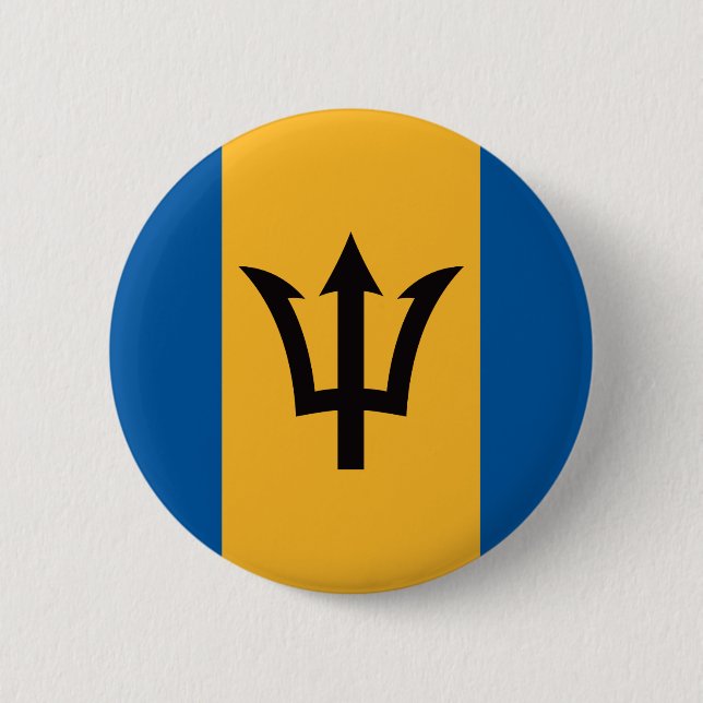 Barbados-Flagge Button (Vorderseite)