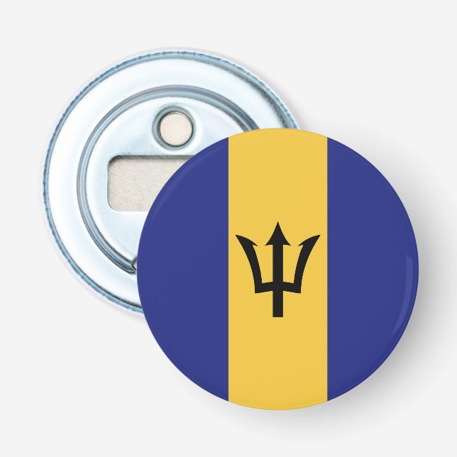Barbados-Flagge Flaschenöffner (Vorderseite)