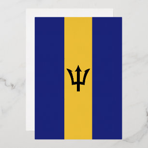 Barbados-Flagge Folieneinladung