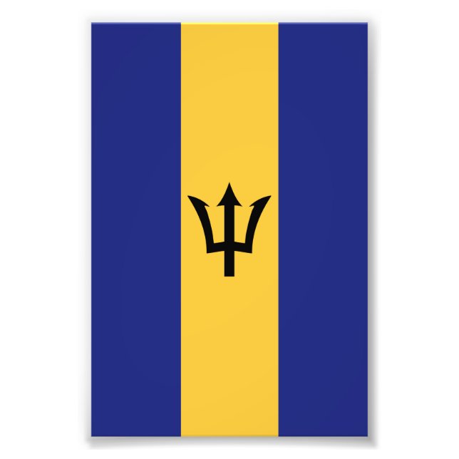 Barbados-Flagge Fotodruck (Vorne)