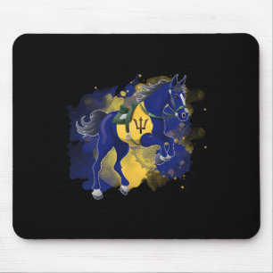 Barbados-Flagge für Pferde Mousepad