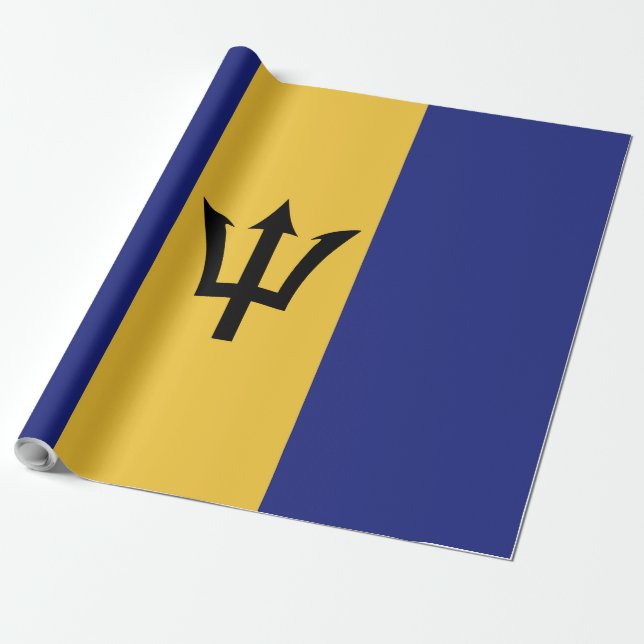 Barbados-Flagge Geschenkpapier (Ungerollt)