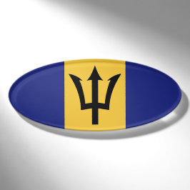 Barbados-Flagge Namenschild