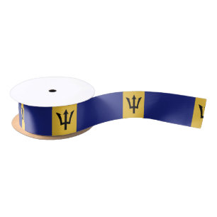 Barbados-Flagge Satinband