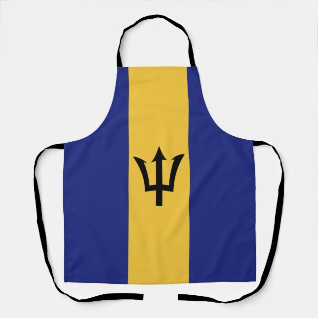 Barbados-Flagge Schürze (Vorderseite)